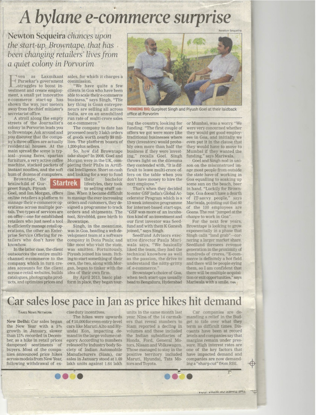 The Times of India - When Small is Big | July, 2012